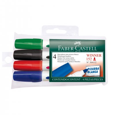 Faber-Castell Маркер за бяла дъска Winner 152, 4 цвята