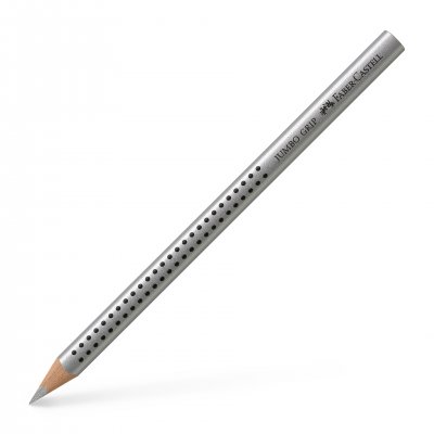 Faber-Castell Цветен молив Jumbo Grip, металик, сребърен