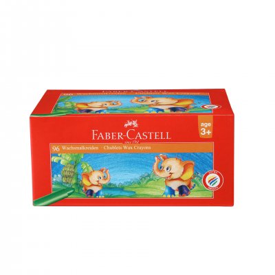 Faber-Castell Восъчни пастели, 58 mm, 12 цвята, 96 броя