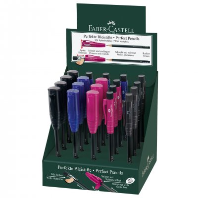 Faber-Castell Молив Perfect, чернографитен, II/III, 20 броя в дисплей