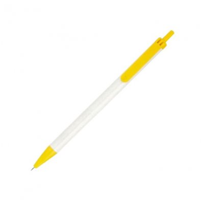 Автоматична химикалка Victoria Син0.7mm Жълт-бял корпус