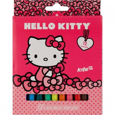 Флумастери Kite Hello Kitty 12 цвята в кутия