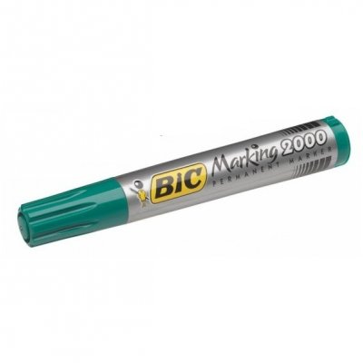 Перманентен маркер Bic 2000 Объл връх Зелен