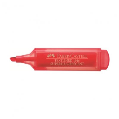 Текстмаркер Faber-Castell 1546 Червен неон