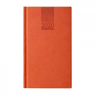 Календар-бележник Поло, седмичник, 9 x 16 cm, оранжев