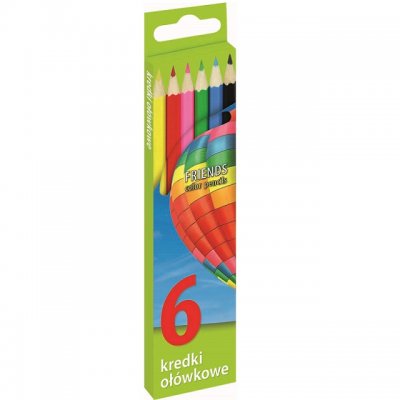 Цветни моливи Grand UnionL 6 цвята