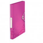 Кутия с ластик Leitz WOW WOW 3 cm Розов