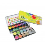 Aкварелни бои JOLLY SUPERTABS METALLIC+ NEON MIX , метална кутия, 24 цвята