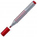 Faber-Castell Grip маркер за флипчарт скосен червен
