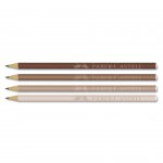 Faber-Castell моливи 4 броя + гума Coffee комплект