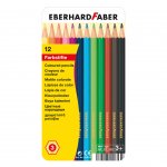 Eberhard Faber Цветни моливи, 12 цвята, в метална кутия