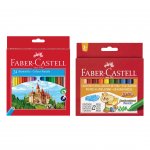 Faber-Castell комплект – моливи 24 цвята и восъчни пастели Jumbo 12 цвята