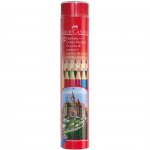 Faber-Castell Цветни моливи Замък, цилиндрични, 12 цвята