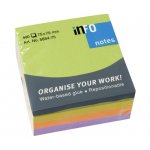Самозалепващи листчета Info Notes Springmix Неон 75х75 mm 400 листа