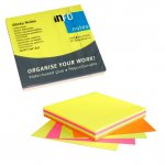 Самозалепващи листчета Info Notes Микс неон 75х75 mm 100 листа