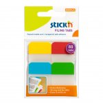 Stick'n Самозалепващи индекси, PVC, 38 x 25 mm, 4 цвята, 80 броя