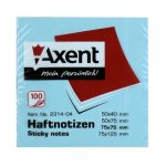 Самозалепващи листчета Axent Син пастел 75х75 mm 100л.