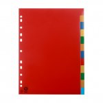 Разделител пластик с 12 цветни теми Office Point
