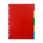 Разделител пластик с 5 цветни теми Office Point