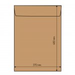 Airpoc Плик с въздушни мехурчета J/20, 480 x 370 mm, със самозалепваща лента, кафяв