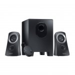 Logitech Озвучителна система Z313, 2.1 (две колони и субуфер), 25W, черна