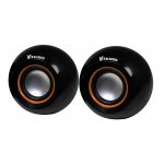 Vakoss Тонколони, 2 броя по 2 W, с USB захранване, кръгли, черни