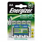 Energizer Акумулаторна батерия Power Plus, NiMH, AA, LR6, 2000 mAh, 1.2 V, 4 броя