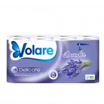 Volare Тоалетна хартия Lavender, целулоза, трипластова, 135 къса, 16 броя