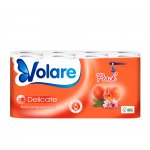 Volare Тоалетна хартия Peach, целулоза, трипластова, 135 къса, 16 броя