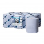 Tork Хартиена ролка Reflex Wiping M4, еднопластова, целулозна, 270 m, 805 къса, синя, 6 броя
