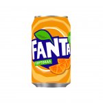 Fanta Газирана напитка, портокал, 330 ml, в кен