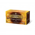 Twinings Чай „Портокал и канела“, черен, 2 g, в пакетче, 25 броя