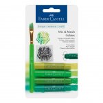 Faber-Castell Акварелни пастели Gelatos, комплект зелени нюанси, 4 цвята
