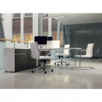 Narbutas Бюро Air Executive, 1800x800x740 mm, фурнир клен, черен метал