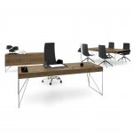 Narbutas Бюро Air Executive, 2200x800x740 mm, фурнир клен, черен метал
