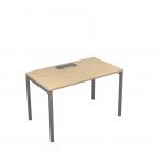 Narbutas Бюро Nova U, 1200x700x740 mm, меламин избелен дъб, сив метал, крак тип U