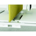 Narbutas Работна двойка бюра Nova U Slide, 1600x1440x743 mm, меламин избелен дъб, черен метал, крак тип U