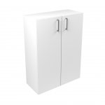 Narbutas Стелаж Nova Basic, 800x360x1092 mm, бял HPL, сива правоъгълна дръжка