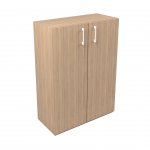 Narbutas Стелаж Nova Basic, 800x360x1092 mm, меламин кехлибарен дъб, бяла дръжка