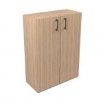 Narbutas Стелаж Nova Basic, 800x360x1092 mm, меламин кехлибарен дъб, тъмносива дръжка