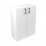 Narbutas Стелаж Nova Basic, 800x360x1092 mm, бял HPL, черна дръжка