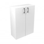 Narbutas Стелаж Nova Basic, 800x360x1092 mm, бял HPL, тъмносива дръжка