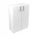 Narbutas Стелаж Nova Basic, 800x360x1092 mm, бял HPL, тъмносива правоъгълна дръжка