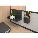 Narbutas Поставка за документи за преграден панел Nova Fabric, 310x220x200 mm, A4, черен метал