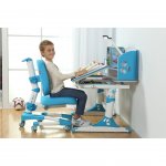 RFG Бюро Ergo System син, регулируема височина 550-750 mm, размер на плота 800 x 675 mm