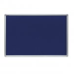 Коркова дъска с алуминиева рамка със синьо покритие Office 120 x180