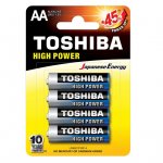 Батерия Toshiba алкална 1.5V LR6/AA 4 бр.