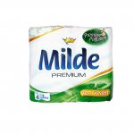 Тоалетна хартия Milde трипл. 4 бр. Бял