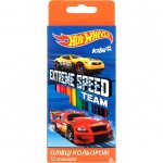 Цветни моливи Kite Hot Wheel триъгълни 12 цвята