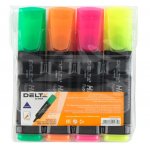 Комплект текстмаркери Delta D2501 4 цвята